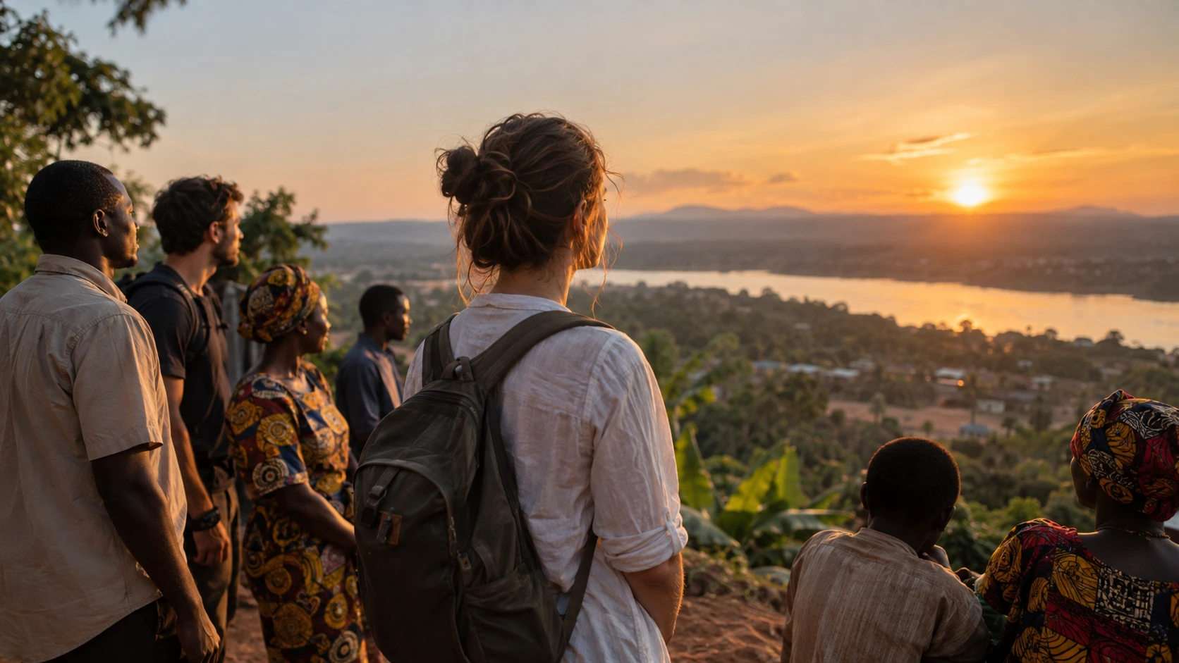 Une représentation humaine et solidaire de l'action de l'ONG Horizon entre la France et le Congo